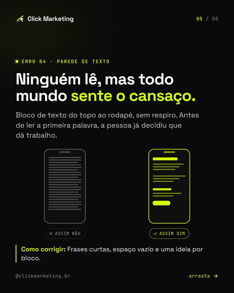 Ninguém lê, mas todo mundo sente o cansaço.