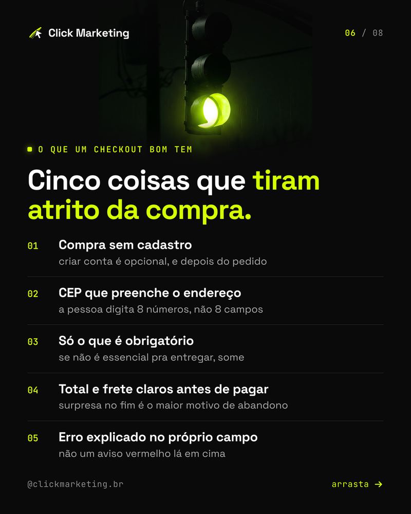 Cinco coisas que tiram atrito da compra.