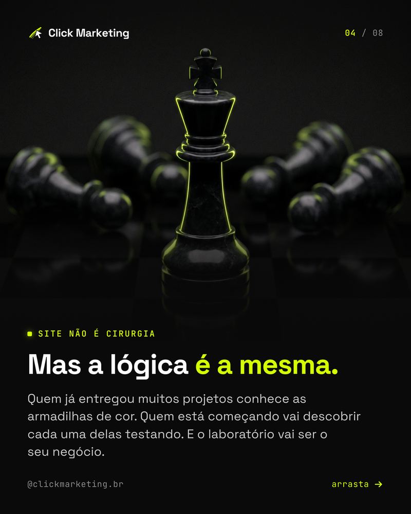 Mas a lógica é a mesma.