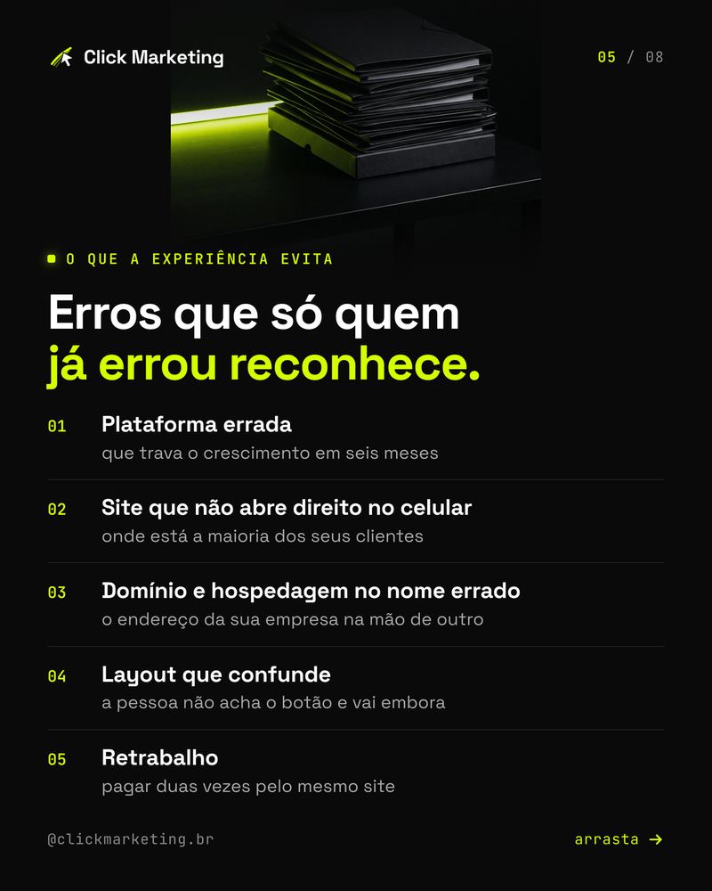 Erros que só quem já errou reconhece.