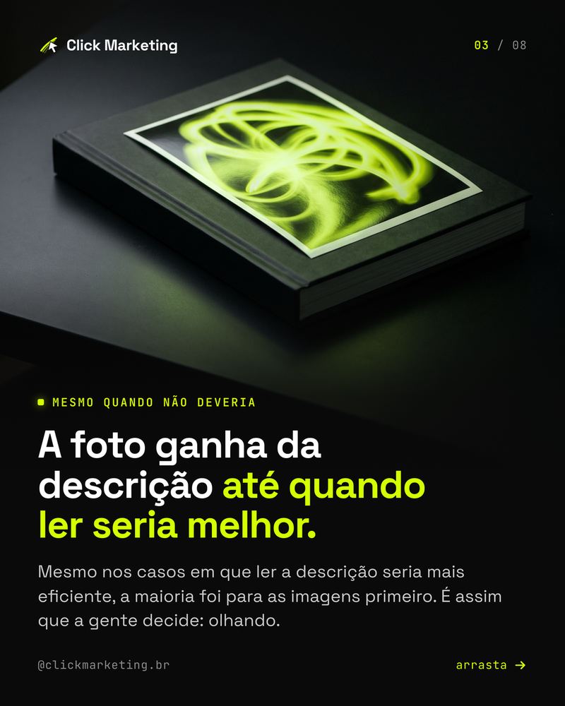 A foto ganha da descrição até quando ler seria melhor.