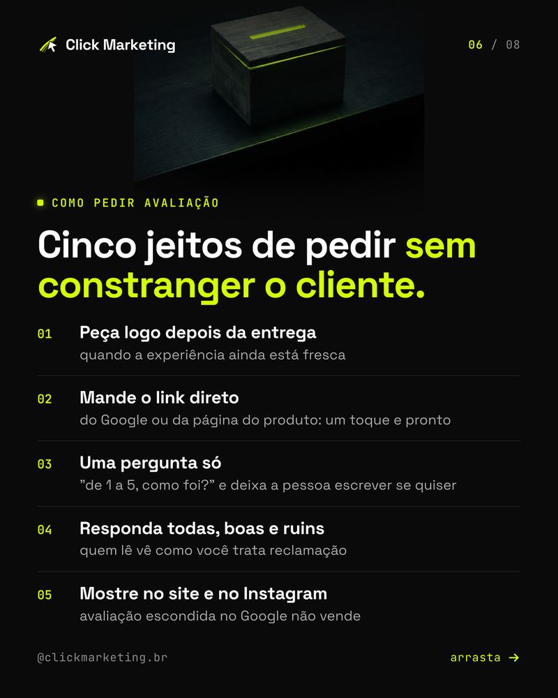Cinco jeitos de pedir sem constranger o cliente.