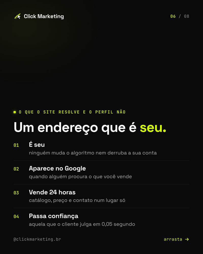 Um endereço que é seu.