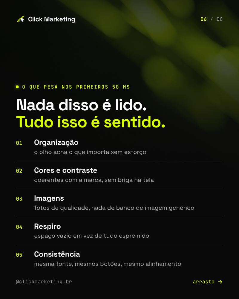 Nada disso é lido. Tudo isso é sentido.