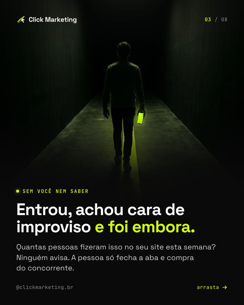 Entrou, achou cara de improviso e foi embora.