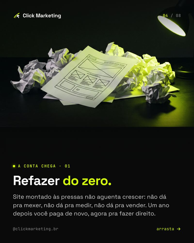 Refazer do zero.