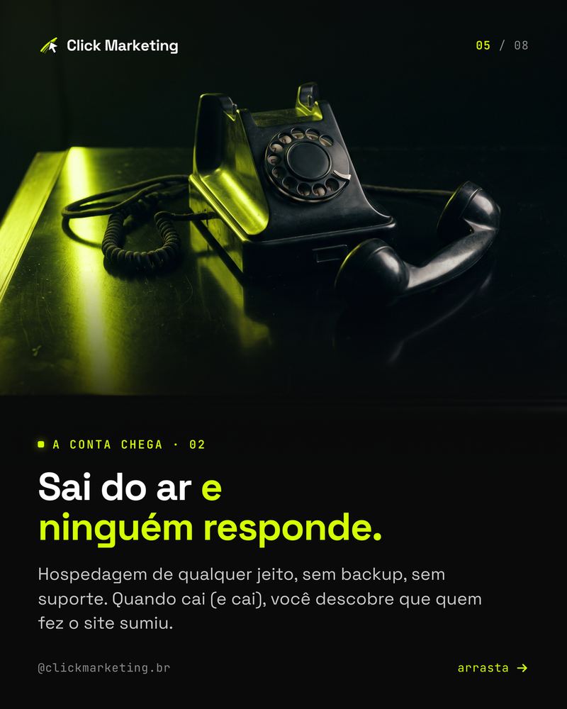 Sai do ar e ninguém responde.