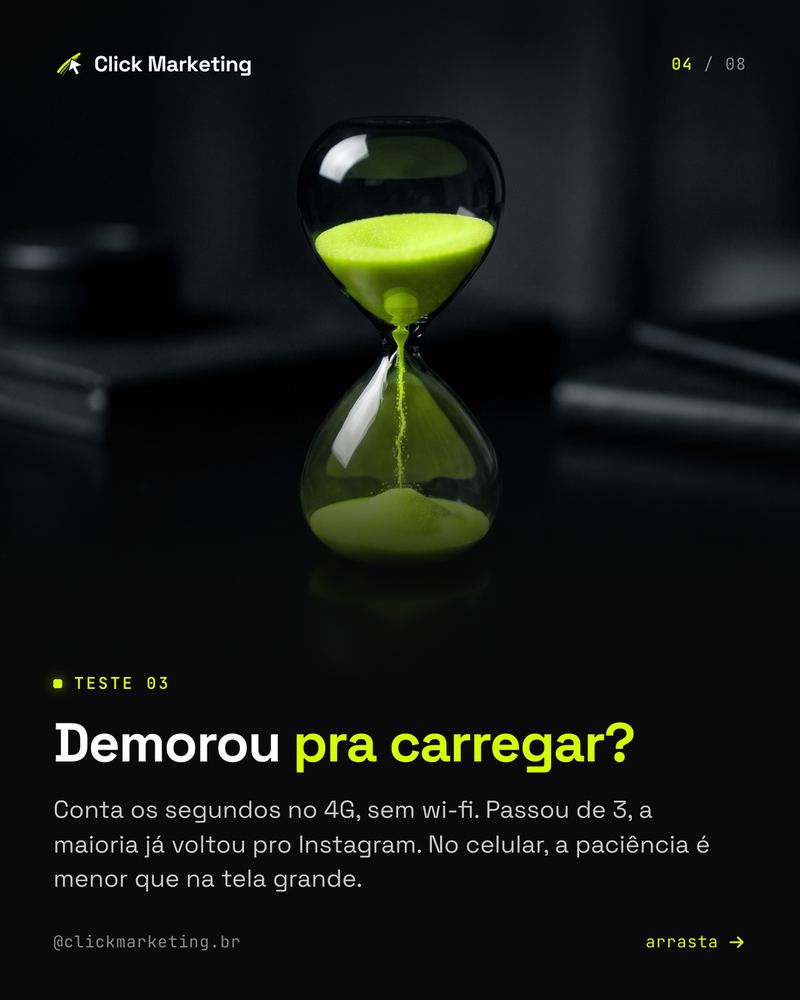 Demorou pra carregar?